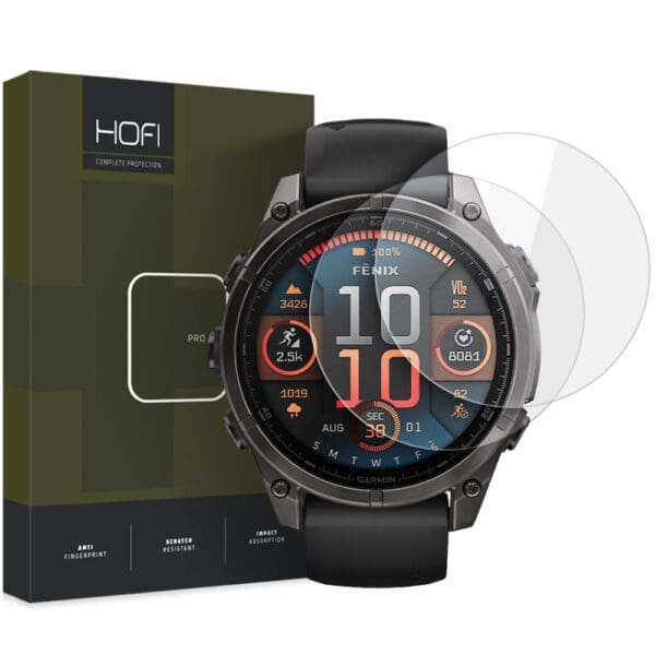 Hofi Glass Pro+ 2-Pack Garmin Fenix 8 (51 mm) Clear