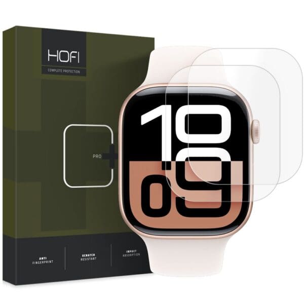 Hofi Hydroflex Pro+ 2-Pack Apple Watch 10 (42 mm) Clear