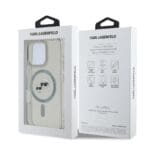Karl Lagerfeld IML K&CH Heads Metal Frame MagSafe Black Kryt iPhone 16 Pro