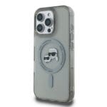 Karl Lagerfeld IML K&CH Heads Metal Frame MagSafe Black Kryt iPhone 16 Pro Max