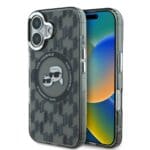 Karl Lagerfeld IML Monogram K&CH Heads MagSafe Black Kryt iPhone 16