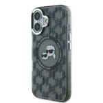 Karl Lagerfeld IML Monogram K&CH Heads MagSafe Black Kryt iPhone 16