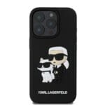 Karl Lagerfeld PU Saffiano Karl and Choupette Black Kryt iPhone 16 Pro Max