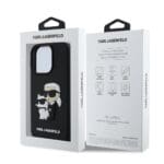 Karl Lagerfeld PU Saffiano Karl and Choupette Black Kryt iPhone 16 Pro Max