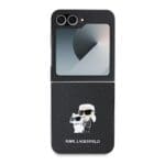 Karl Lagerfeld PU Saffiano Karl and Choupette Black Kryt Samsung Galaxy Z Flip 6