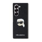 Karl Lagerfeld PU Saffiano Monogram Karl Head Black Kryt Samsung Galaxy Z Fold 6