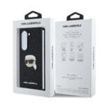 Karl Lagerfeld PU Saffiano Monogram Karl Head Black Kryt Samsung Galaxy Z Fold 6