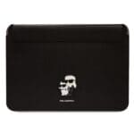 Karl Lagerfeld Saffiano Karl and Choupette Notebook 15/16" Black