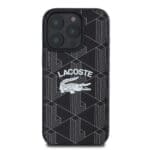 Lacoste Blend Monogram MagSafe Black Kryt iPhone 16 Pro