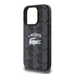 Lacoste Blend Monogram MagSafe Black Kryt iPhone 16 Pro
