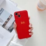 BHcase Camera Leather Monogram Red Kryt iPhone 15 Pro