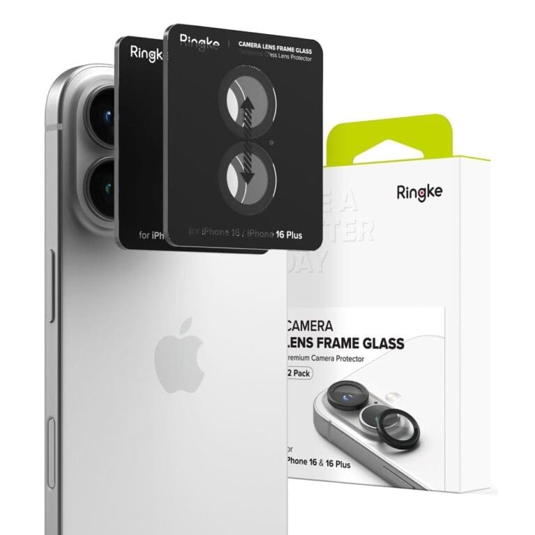 Ringke Camera Frame Protector 2-Pack Black iPhone 16/16 Plus