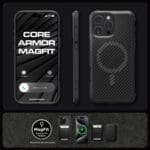 Spigen Core Armor Mag MagSafe Matte Black Kryt iPhone 16 Pro Max