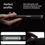 Spigen Enzo Aramid Mag MagSafe Black/Silver Kryt iPhone 16 Pro Max