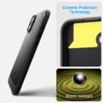 Spigen Rugged Armor Mag MagSafe Matte Black Kryt iPhone 16