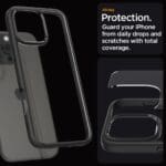 Spigen Ultra Hybrid Matte Black Kryt iPhone 16 Pro
