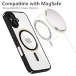 Tech-Protect Magflex MagSafe Shiny Black Kryt iPhone 16