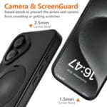 Tech-Protect Magring MagSafe Matte Black Kryt iPhone 16