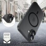 Tech-Protect Magslim MagSafe Matte/Black Kryt iPhone 16