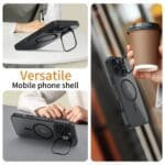 Tech-Protect Magstand MagSafe Matte Black Kryt iPhone 16 Pro