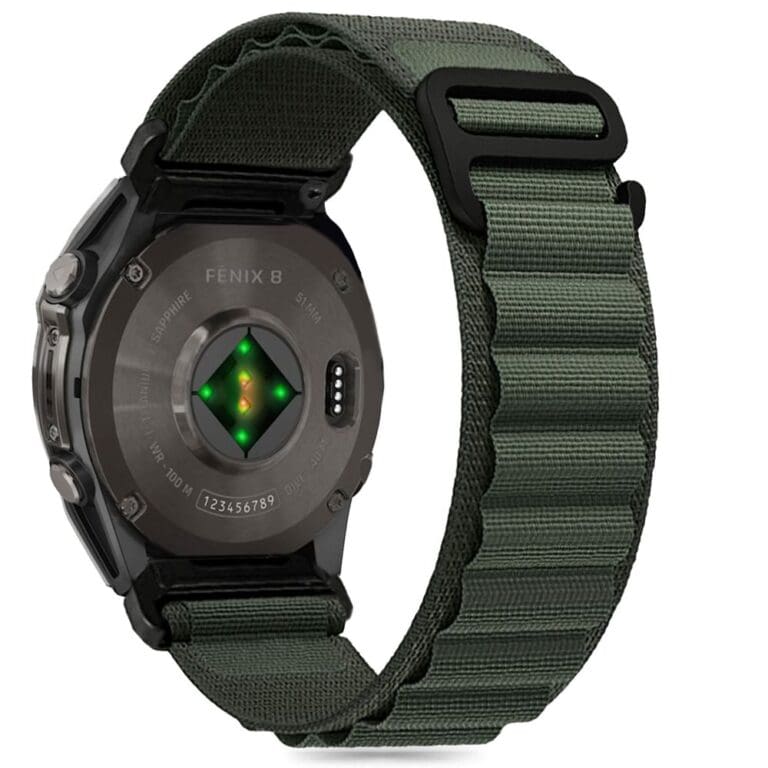 Tech-Protect Nylon Pro Garmin Fenix 5 / 6 / 6 Pro / 7 / 8 (47 mm) / E Olive Green