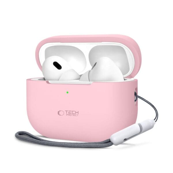 Tech-Protect Silicone Dusty Pink Kryt AirPods Pro 1/2