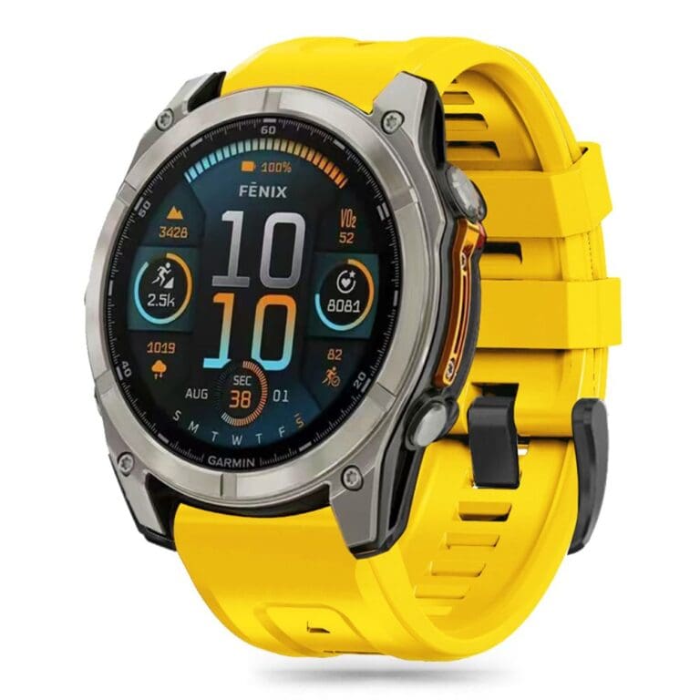 Tech-Protect Silicone Garmin Fenix 5 / 6 / 6 Pro / 7 / 8 (47 mm) / E Yellow