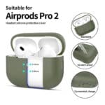 Tech-Protect Silicone Olive Green Kryt AirPods Pro 1/2