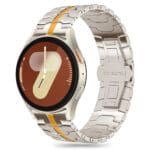 Tech-Protect Stainless Line Samsung Galaxy Watch 4 / 5 / 5 Pro / 6 / 7 / Fe Titanium/Orange