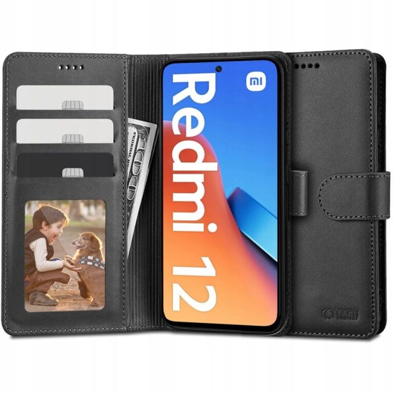 Tech-Protect Wallet Black Kryt Xiaomi Redmi 12