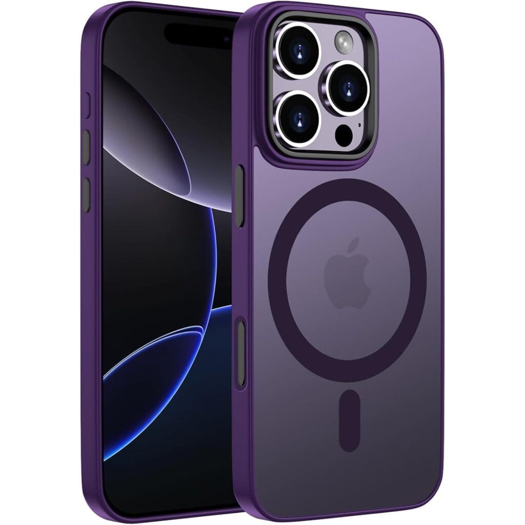 Frosted Magsafe BHcase Dark Purple Kryt iPhone 16 Pro