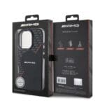 AMG Rhombs MagSafe Black/Red Kryt iPhone 16 Pro