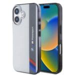BMW IML Motorsport Vertical Stripe Grey Kryt iPhone 16