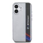 BMW IML Motorsport Vertical Stripe Grey Kryt iPhone 16 Plus