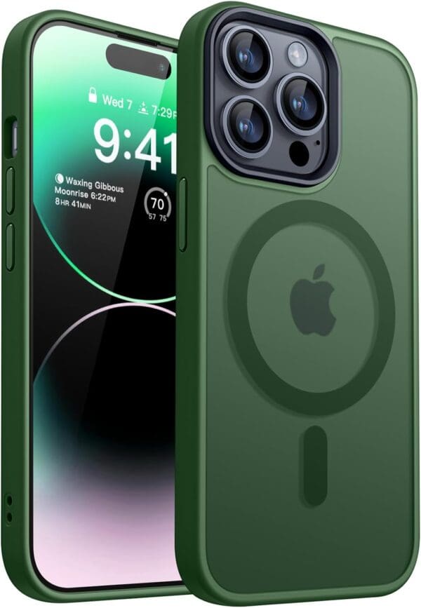 Frosted Magsafe BHcase Dark Green Kryt iPhone 13 Pro