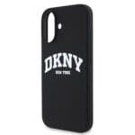 DKNY Liquid Silicone Arch Logo MagSafe Black Kryt iPhone 16 Plus