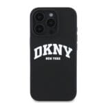 DKNY Liquid Silicone Arch Logo MagSafe Black Kryt iPhone 16 Pro Max