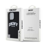 DKNY Liquid Silicone Arch Logo MagSafe Black Kryt iPhone 16 Pro Max