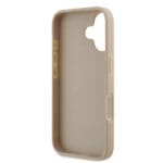 DKNY PU Leather Checkered Pattern and Stripe Pink Kryt iPhone 16