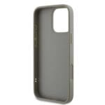DKNY PU Leather Quilted Stack Logo Grey Kryt iPhone 16 Pro