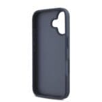 DKNY PU Leather Repeat Pattern Tonal Stripe Blue Kryt iPhone 16