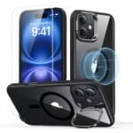 ESR Classic Hybrid Kickstand Halolock MagSafe & Tempered Glass Clear/Black iPhone 16 Plus