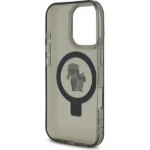 Karl Lagerfeld Ringstand Karl and Choupette MagSafe Black Kryt iPhone 16 Pro Max