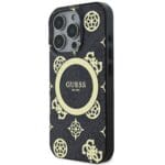 Guess IML 4G Peony MagSafe Black Kryt iPhone 16 Pro Max