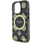 Guess IML 4G Peony MagSafe Black Kryt iPhone 16 Pro Max