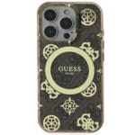 Guess IML 4G Peony MagSafe Brown Kryt iPhone 16 Pro