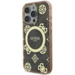 Guess IML 4G Peony MagSafe Brown Kryt iPhone 16 Pro