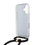 Guess IML 4G Printed Crossbody Black Kryt iPhone 16