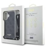 Guess IML 4G Printed Crossbody Black Kryt iPhone 16