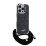 Guess IML 4G Printed Crossbody Black Kryt iPhone 16 Pro Max